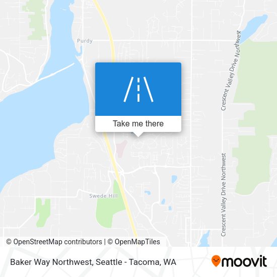 Baker Way Northwest map