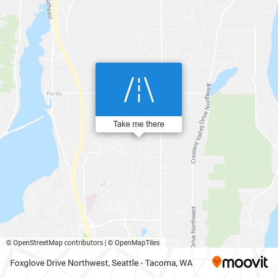 Foxglove Drive Northwest map