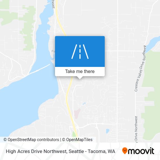 High Acres Drive Northwest map