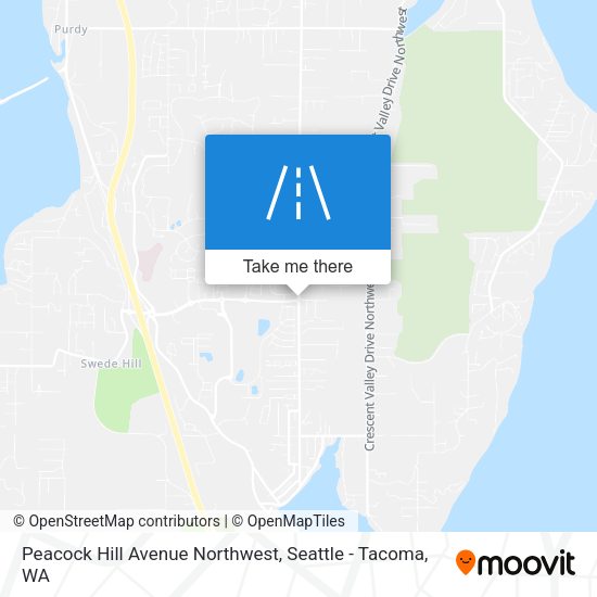 Peacock Hill Avenue Northwest map