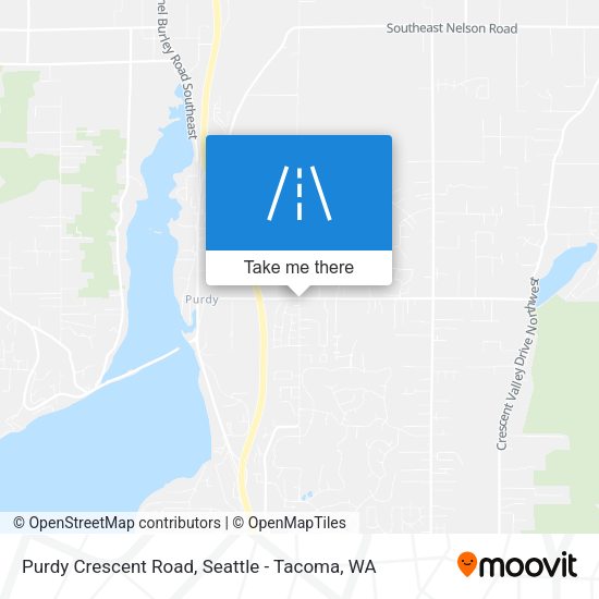 Purdy Crescent Road map