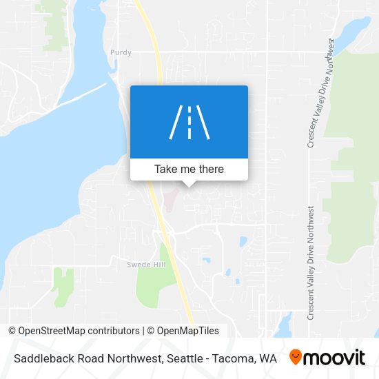 Saddleback Road Northwest map