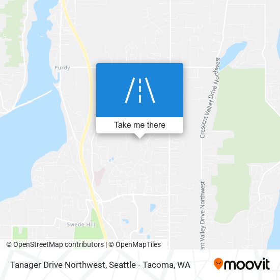 Tanager Drive Northwest map