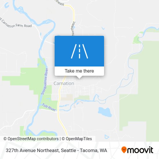 327th Avenue Northeast map