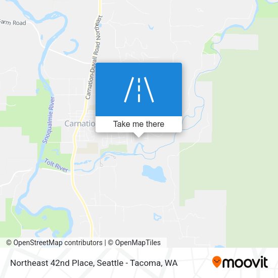 Northeast 42nd Place map