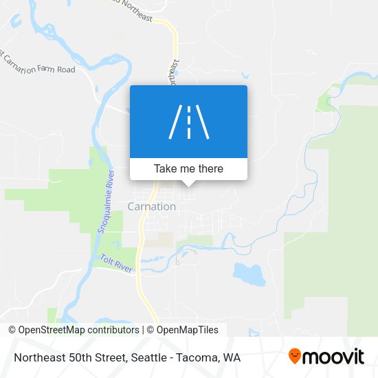 Northeast 50th Street map
