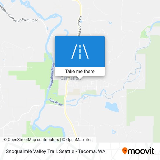 Mapa de Snoqualmie Valley Trail
