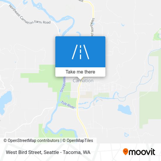 West Bird Street map