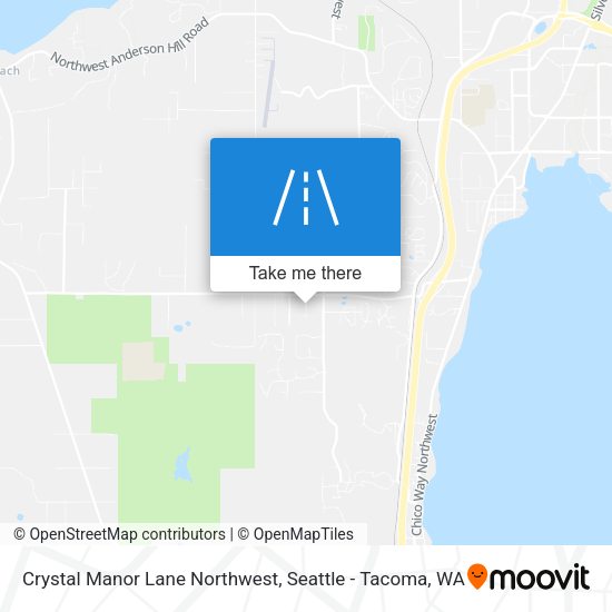 Crystal Manor Lane Northwest map