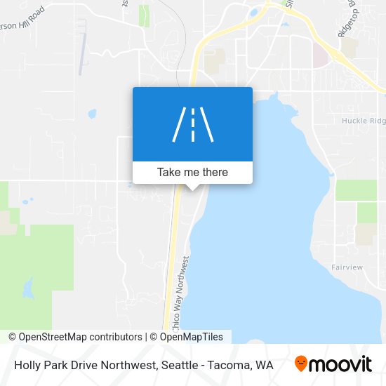 Mapa de Holly Park Drive Northwest
