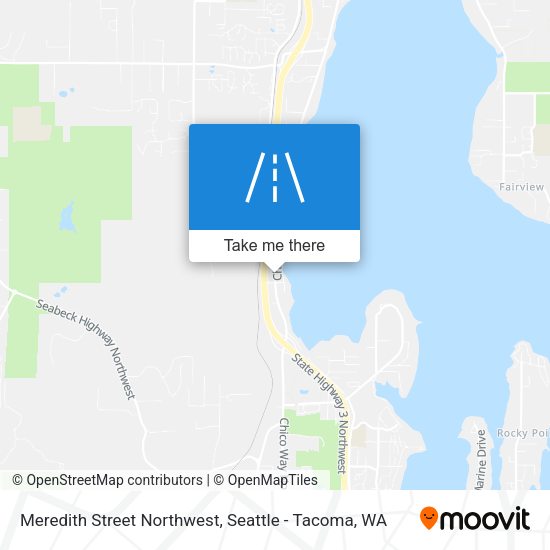Mapa de Meredith Street Northwest