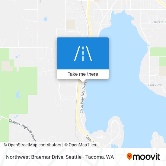 Northwest Braemar Drive map