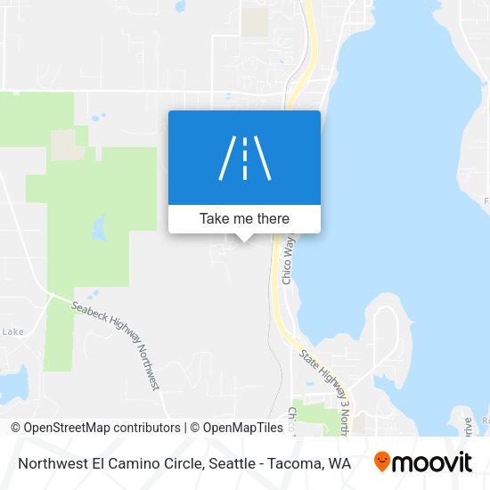 Northwest El Camino Circle map