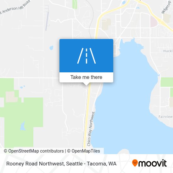 Rooney Road Northwest map