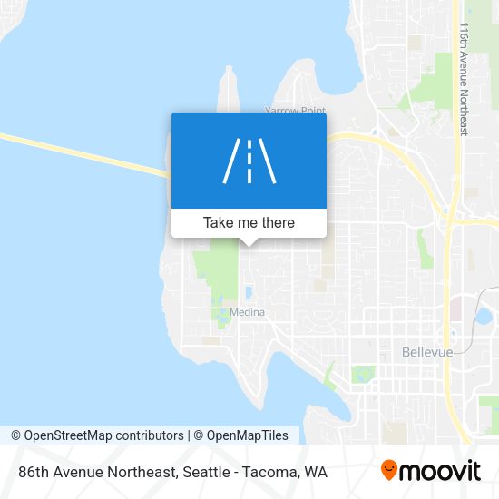 Mapa de 86th Avenue Northeast