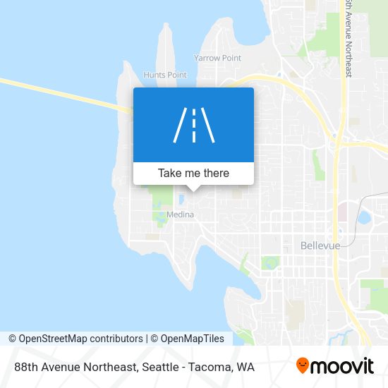 88th Avenue Northeast map
