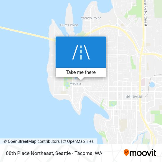 Mapa de 88th Place Northeast