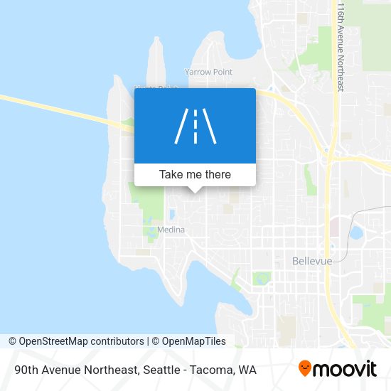 90th Avenue Northeast map