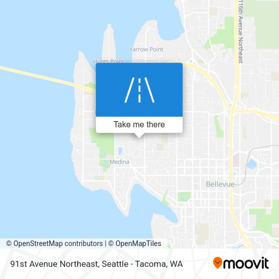 91st Avenue Northeast map
