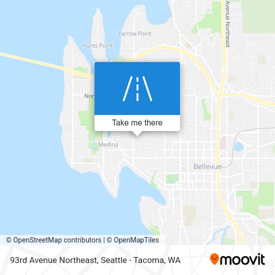 Mapa de 93rd Avenue Northeast