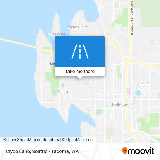Clyde Lane map