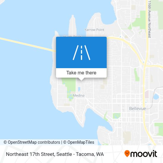 Northeast 17th Street map
