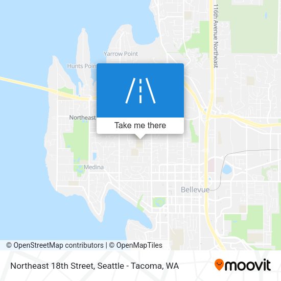 Mapa de Northeast 18th Street