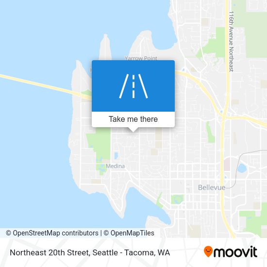 Northeast 20th Street map