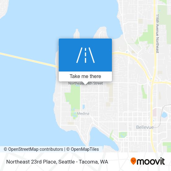 Northeast 23rd Place map