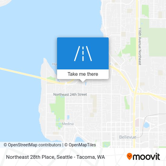Northeast 28th Place map