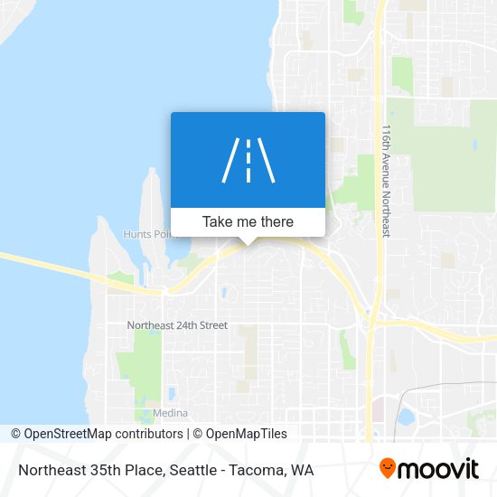 Northeast 35th Place map