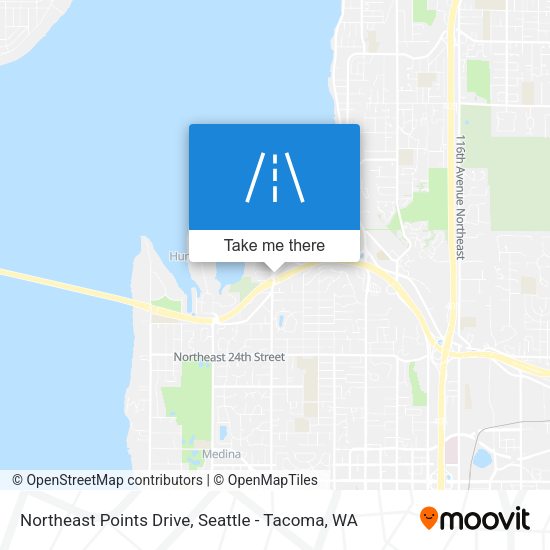 Northeast Points Drive map