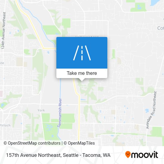 157th Avenue Northeast map