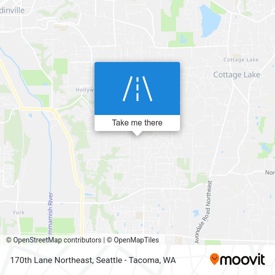170th Lane Northeast map