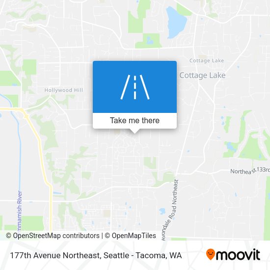 177th Avenue Northeast map