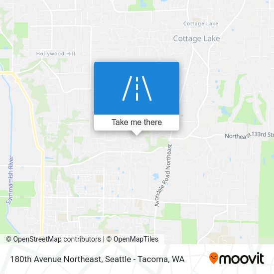 180th Avenue Northeast map