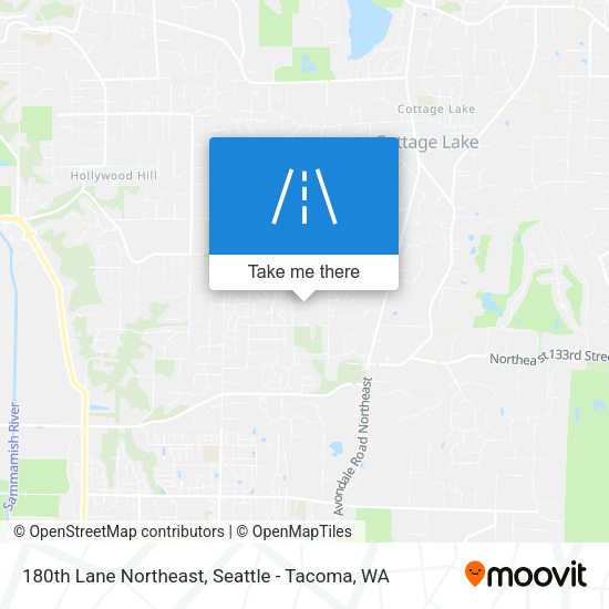 180th Lane Northeast map