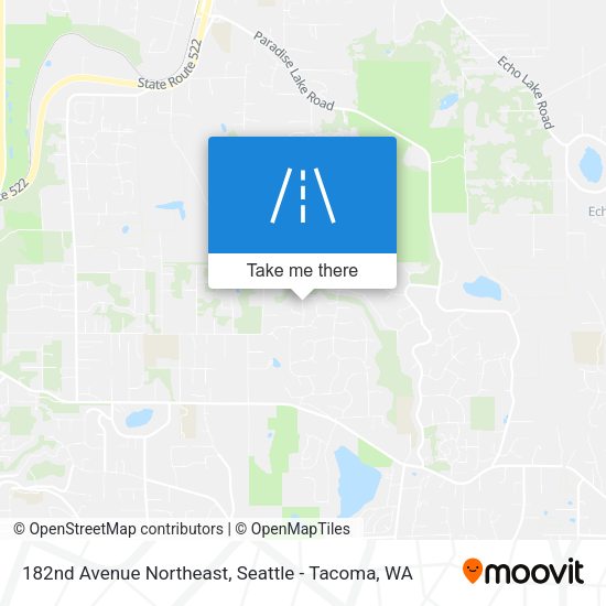 Mapa de 182nd Avenue Northeast