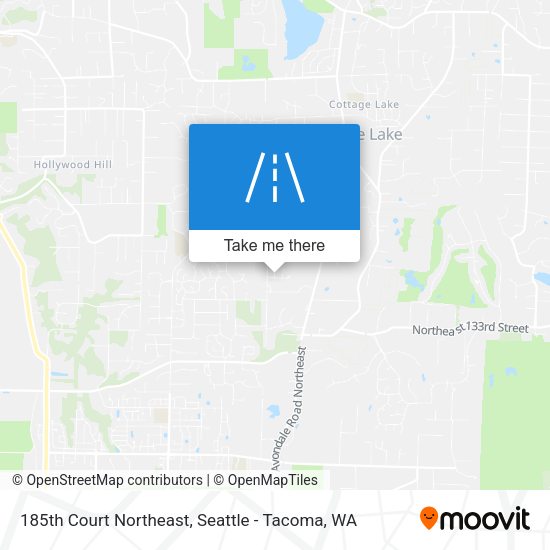 Mapa de 185th Court Northeast
