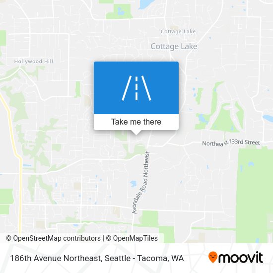 186th Avenue Northeast map