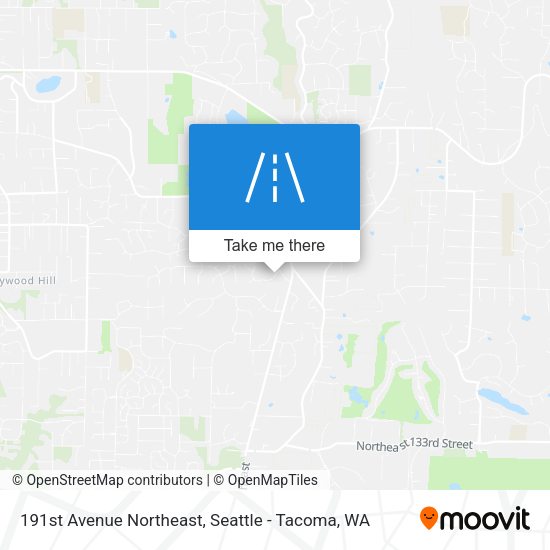 191st Avenue Northeast map