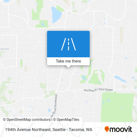 194th Avenue Northeast map