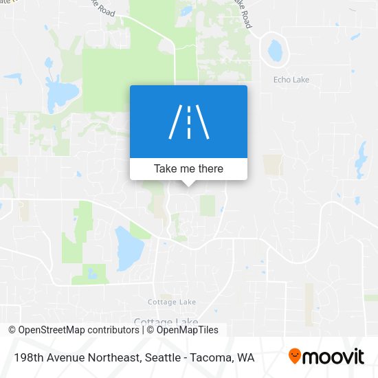 198th Avenue Northeast map