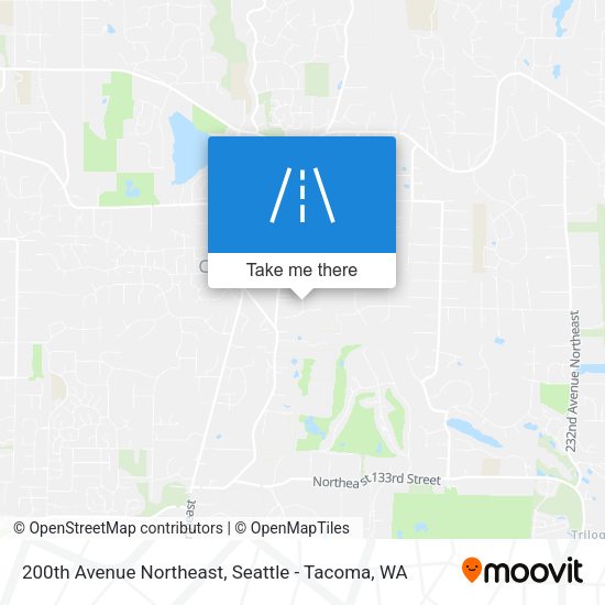 200th Avenue Northeast map