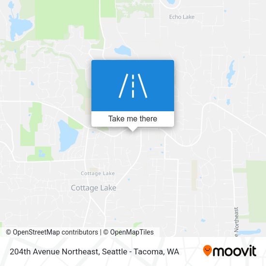 204th Avenue Northeast map