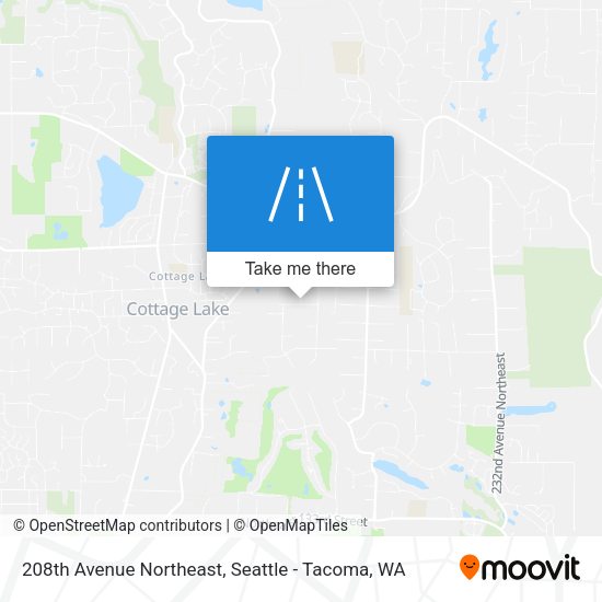 208th Avenue Northeast map