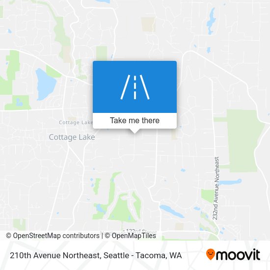 Mapa de 210th Avenue Northeast