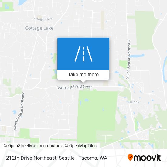 212th Drive Northeast map