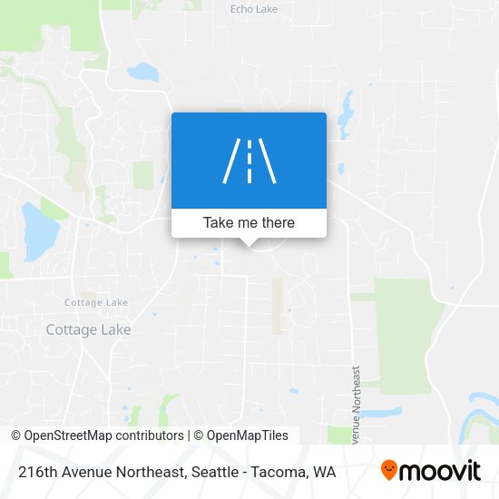 Mapa de 216th Avenue Northeast