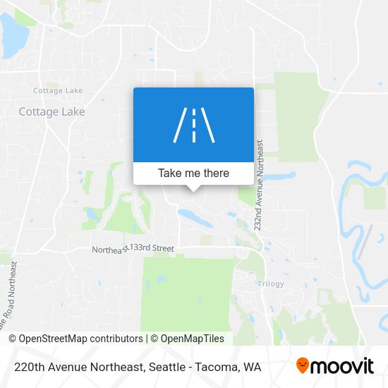 220th Avenue Northeast map